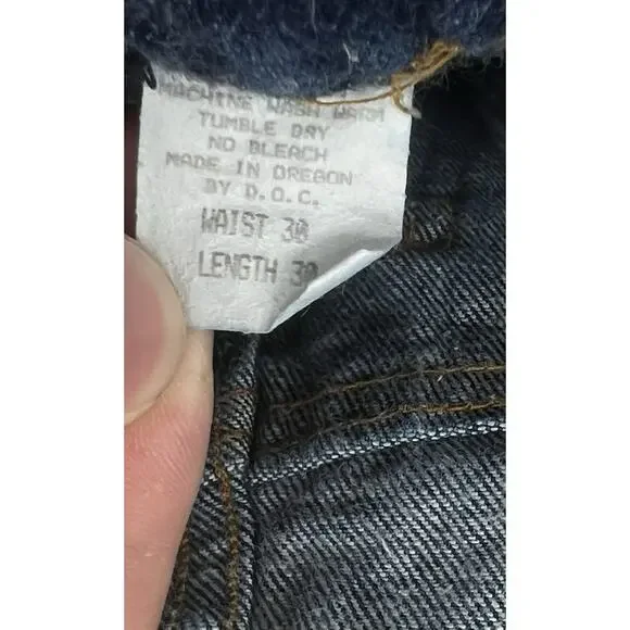 Oregon DOC Prison Blues Jeans Pants With Stamp Size Waist 30 Length 30